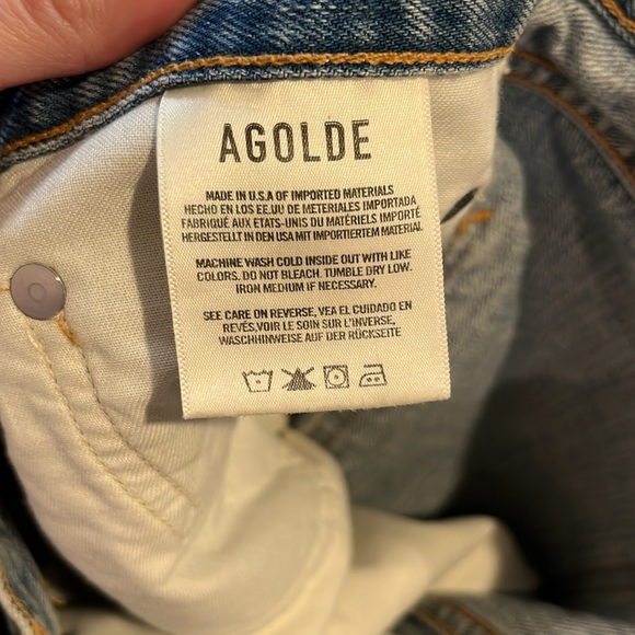 NWT Agolde Criss Cross Upsized Jean in Suburbia - Picture 12 of 12